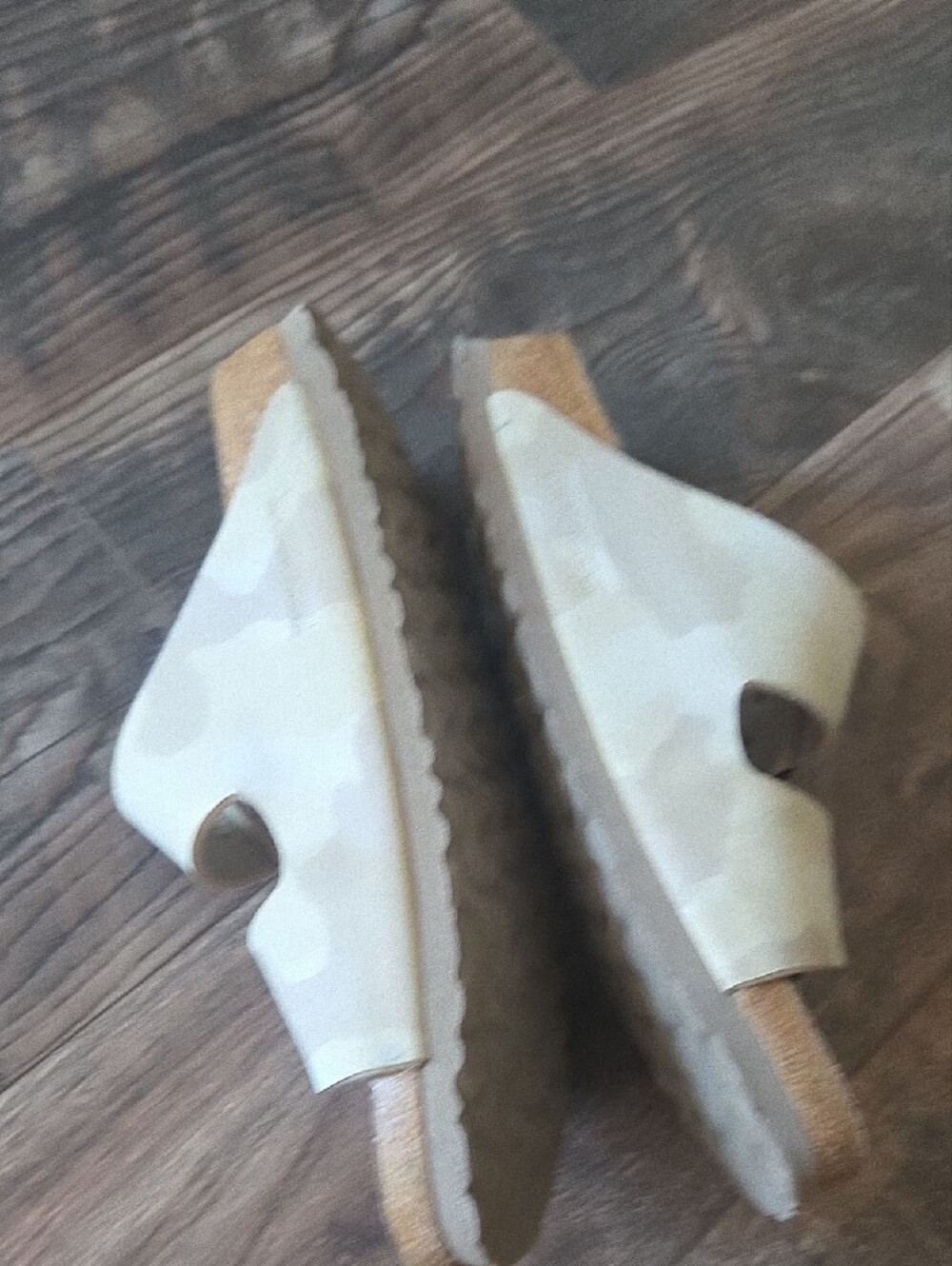 Birkenstock Cream Double Strap Buckle Sandals - Picture 10 of 11